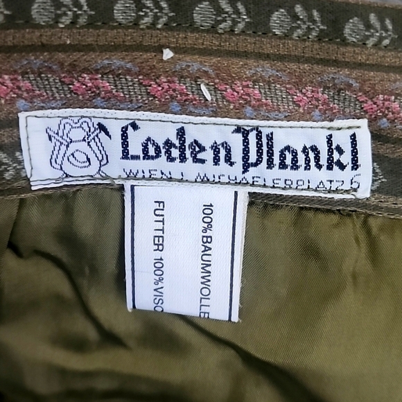 Loden Plankl Austria Cotton Floral Print Pleated Skirt - Picture 10 of 10